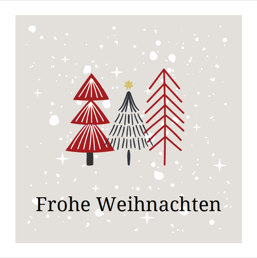 Karte Frohe Weihnachten