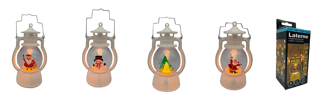 [TT 02625] 4 LED-Weihnachtslaternen 9,90/Stück