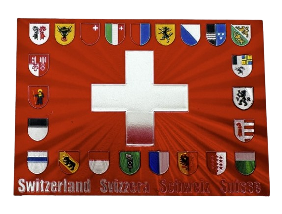 Aimant brillant Suisse + cantons
