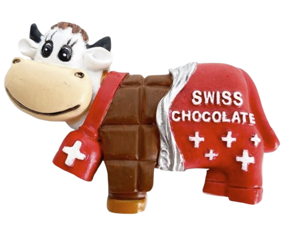 Aimant vache plaque de chocolat