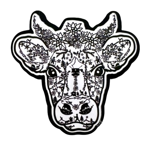Aimant tête de vache "Poya"