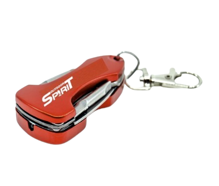 [MS OSMT2200] Porte-clés "Multitool LED" rouge