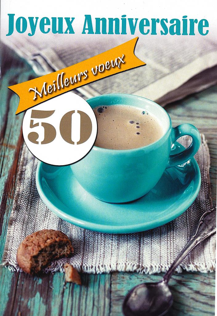 [AG 12-756-F] Carte Anniv. 50 ans