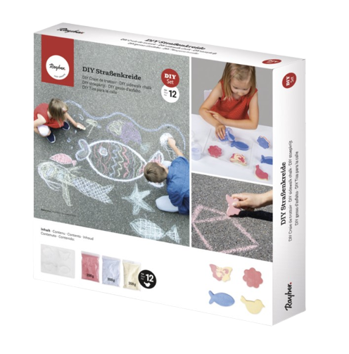 Kit fabrication de craies pour trottoir
