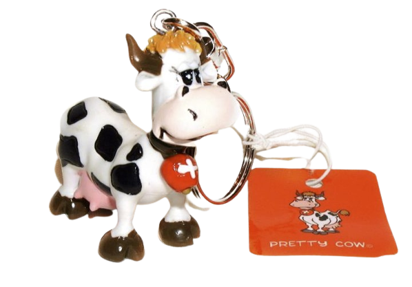 Porte-clés vache suisse