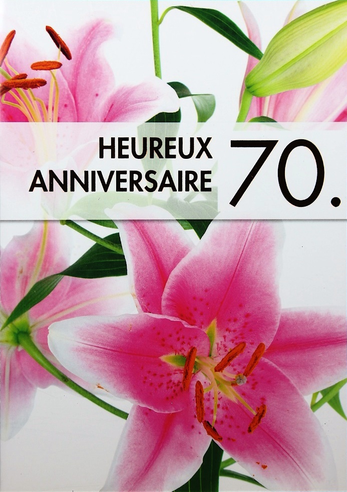 Carte Anniv. 70 ans