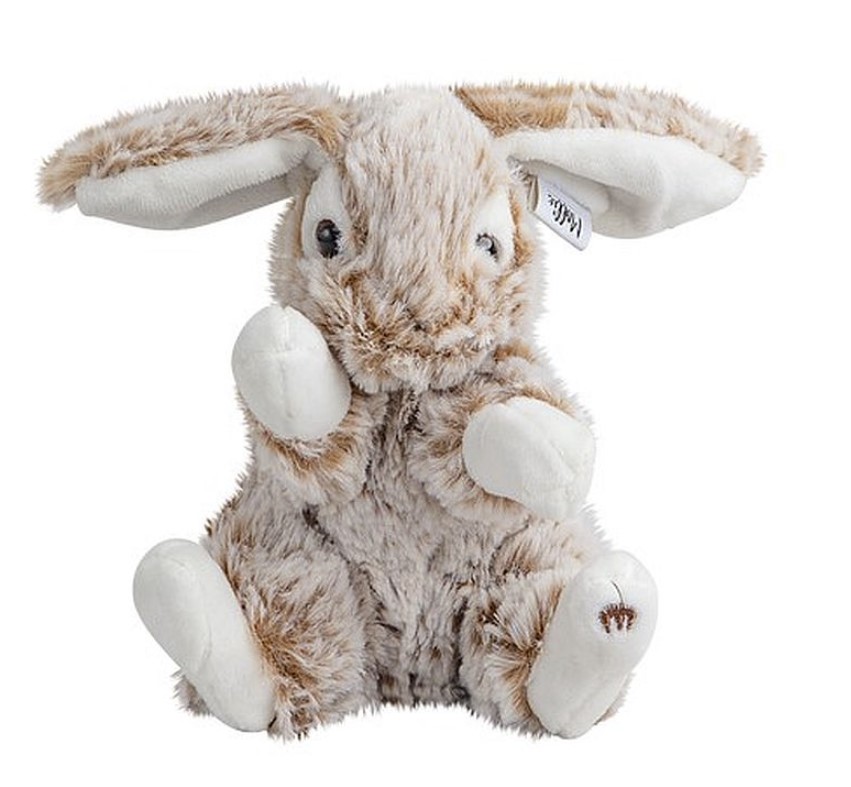 [MS MT8033] Peluche lapin brun/blanc ~15cm