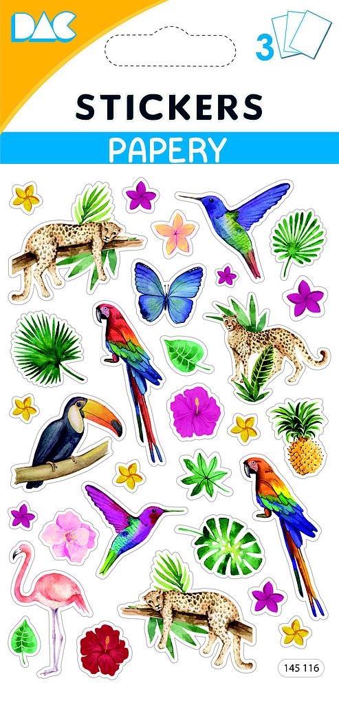 [ST 145116] Autocollants animaux exotique