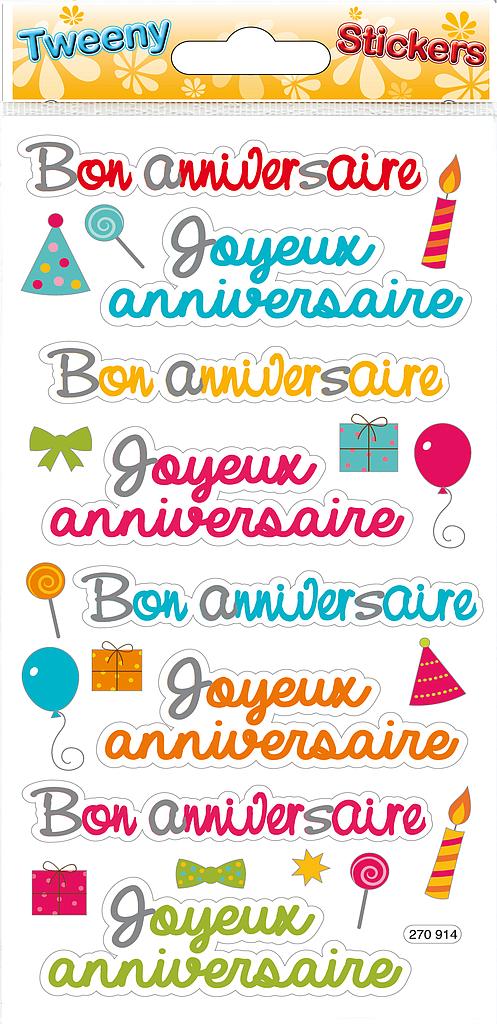 [ST 270914] Autocollants anniversaire