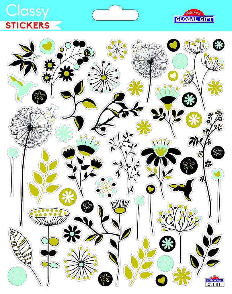 [ST 211014] Autocollants fleurs