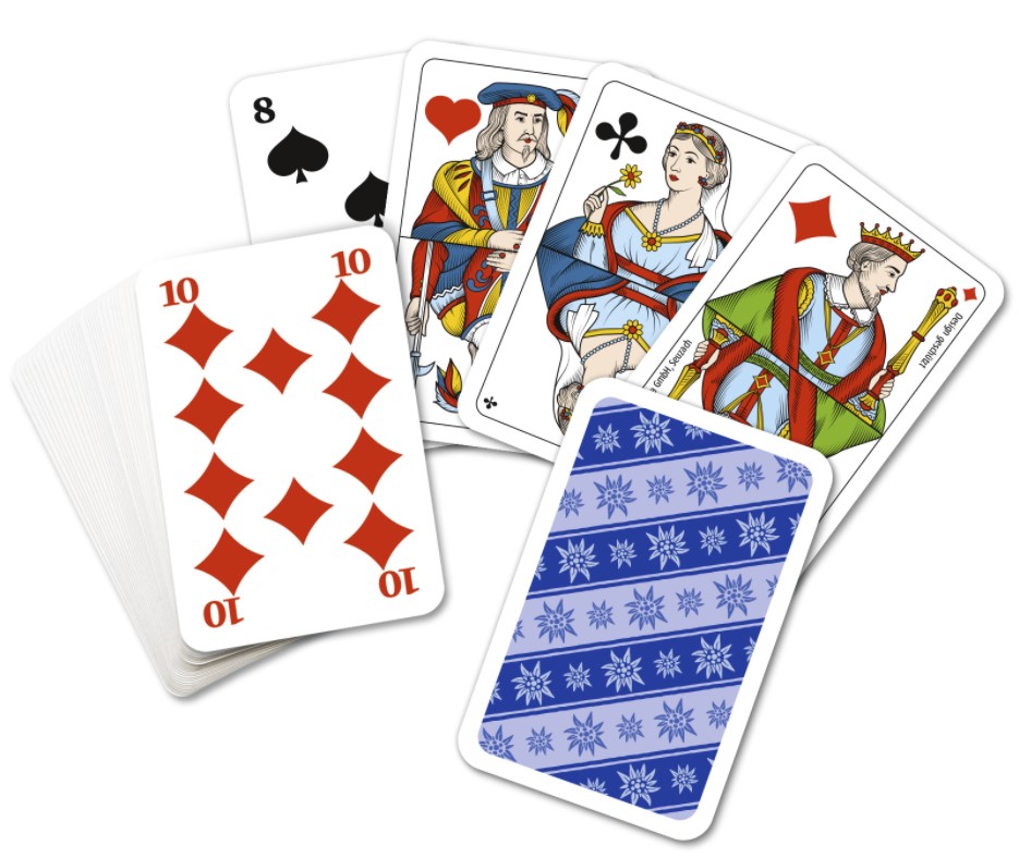 Jass MINI-Karten Edelweiss