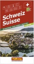 Carte routière Hallwag 1:303'000 Suisse