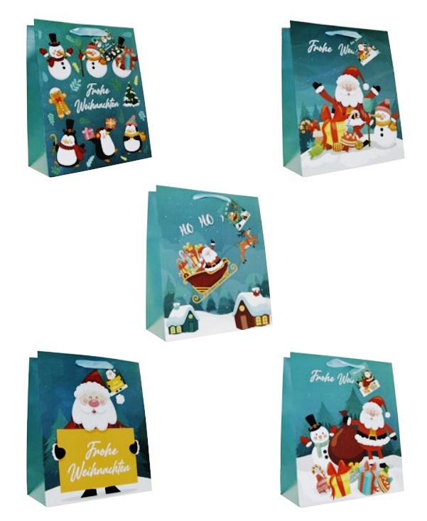 Geschenktaschen 3.90/St. x10 (VE) L Weihnachten