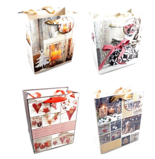 [PG 10244w] Geschenktaschen 3.90/St. x10 (VE) L Weihnachten