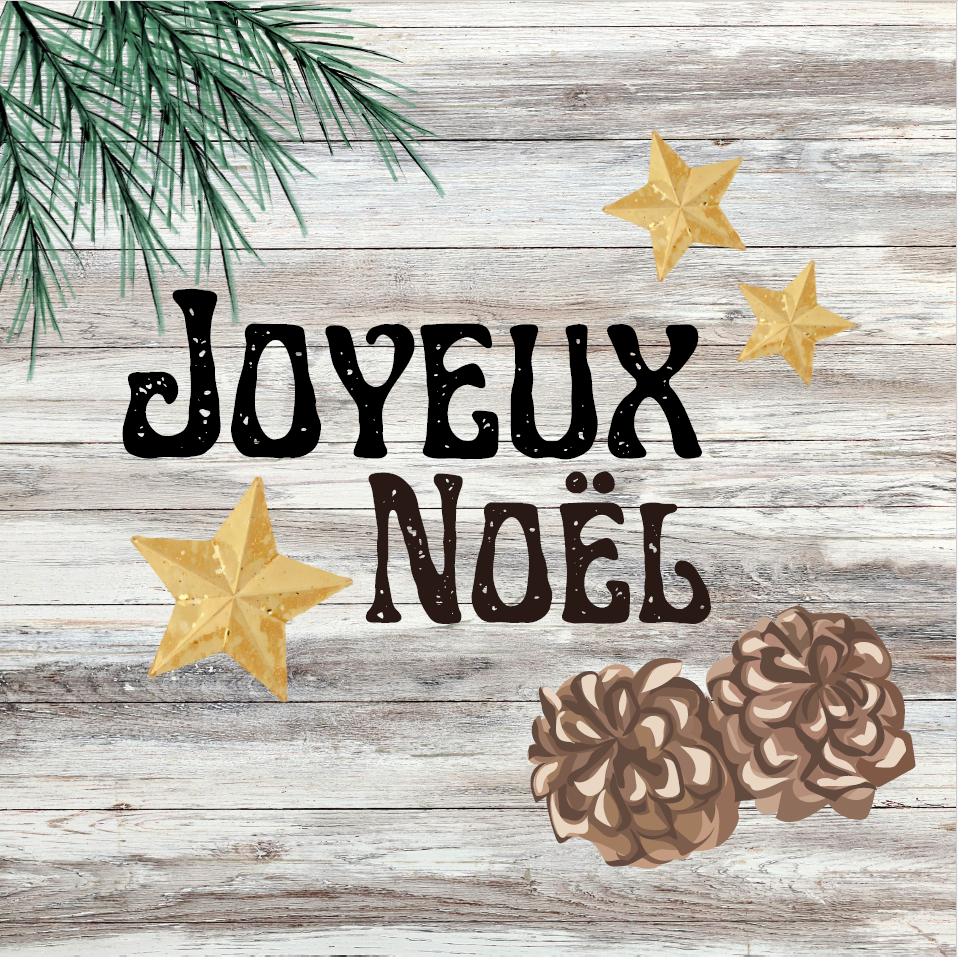 [#Q5-JN 5025] Carte simple Joyeuses Fêtes