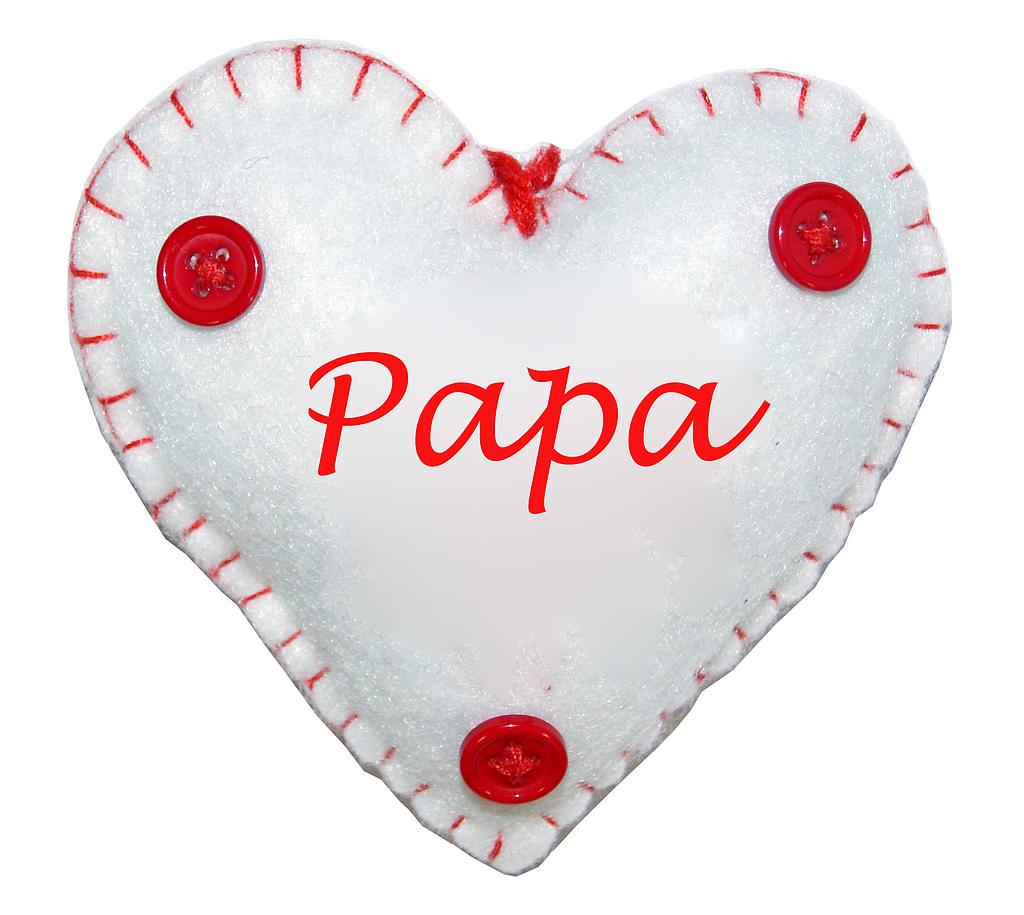 [GG 754123] Coeur à suspendre "Papa"