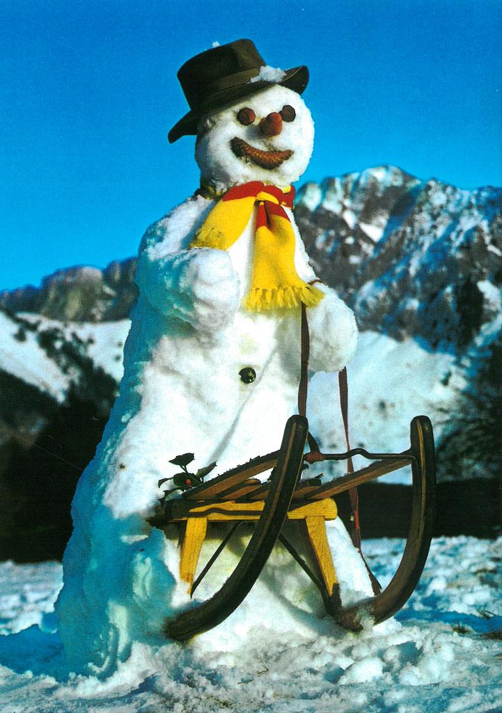 [206639] Postcards 07316 w Bonhomme de neige