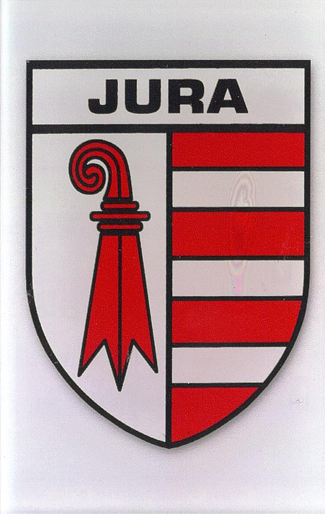 Magnet aus Plexiglas Wappen Jura