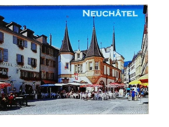 [MG Pi28951] Magnet aus Plexiglas Neuchâtel