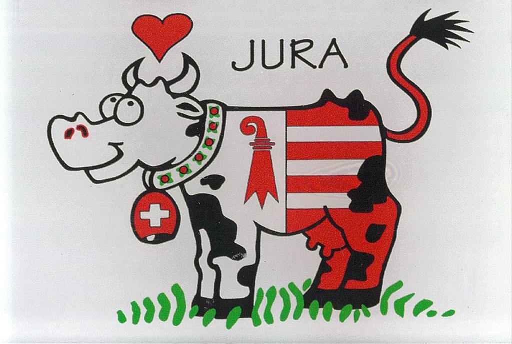 Magnet aus Plexiglas Kuh Jura
