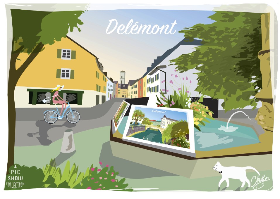 Aimant en plexi Delémont