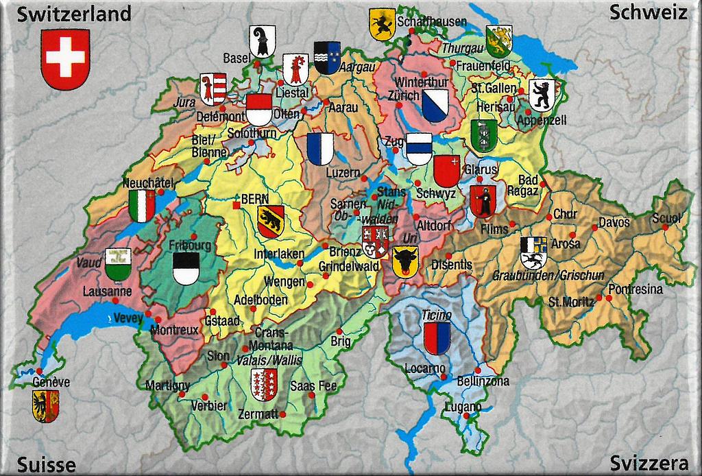 [MG 206868] Aimant 1001796 carte Suisse