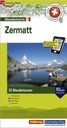 Wanderkarte 1:50'000 Zermatt mit 33 Tourenvorschlägen TWK13 