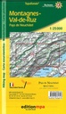 Carte pédestre 1:25'000 Montagnes Val-de-Ruz