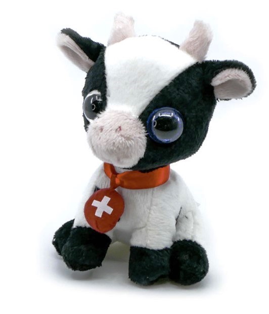 [MS PT1902] Peluche Vache "Big Eyes" ~18cm