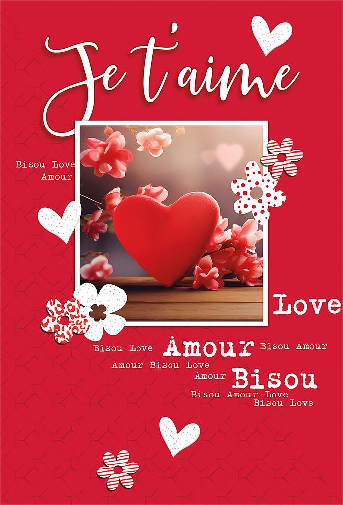 [AM 525330-03] Carte "Je t'aime"