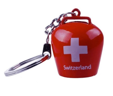 [MS PP52-257] Porte-clés cloche croix suisse