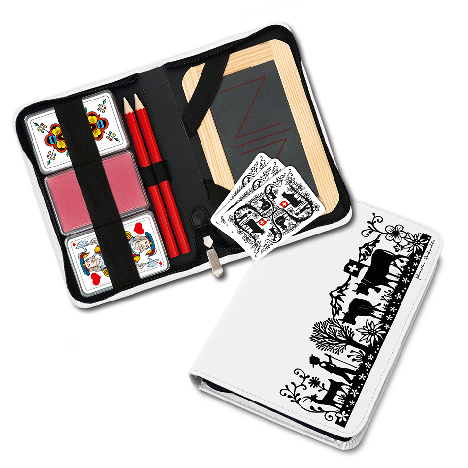 JASS 2 jeux de 36 cartes (F+D) dans étui Poya +accessoires
