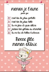 [FM C97101C] Carte Fête des Mères
