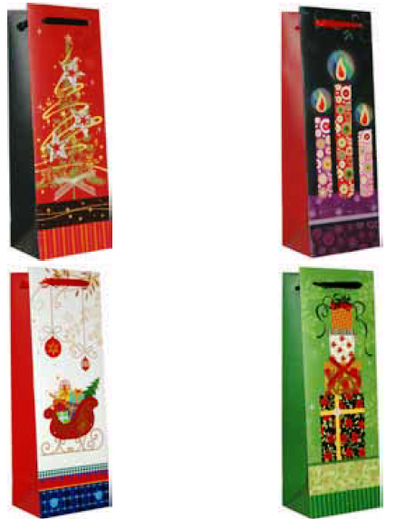 Flaschentüten Weihnachten (x10 sortiert) Fr. 4.90/St.