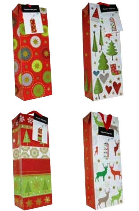 [PB 22-0404] Flaschentüten Weihnachten (x10 sortiert) Fr. 3.90/St.