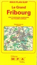 Fribourg et alentours, plan de ville mpa