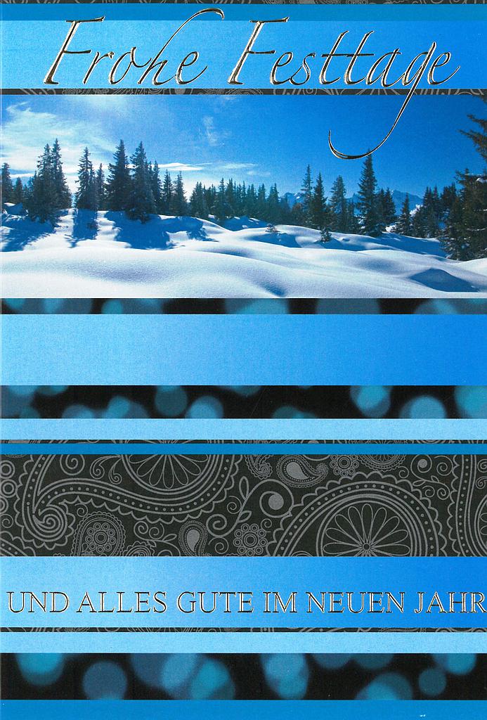 [#FF 98-3683] Karte Frohe Festtage