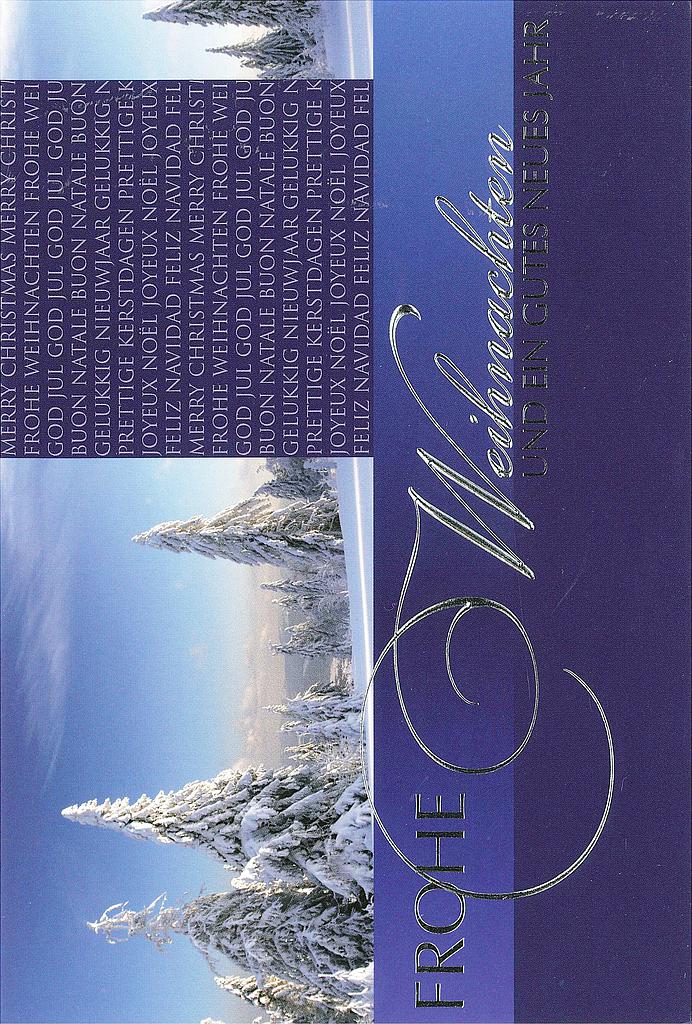 [#FF 98-3772] Karte Frohe Festtage