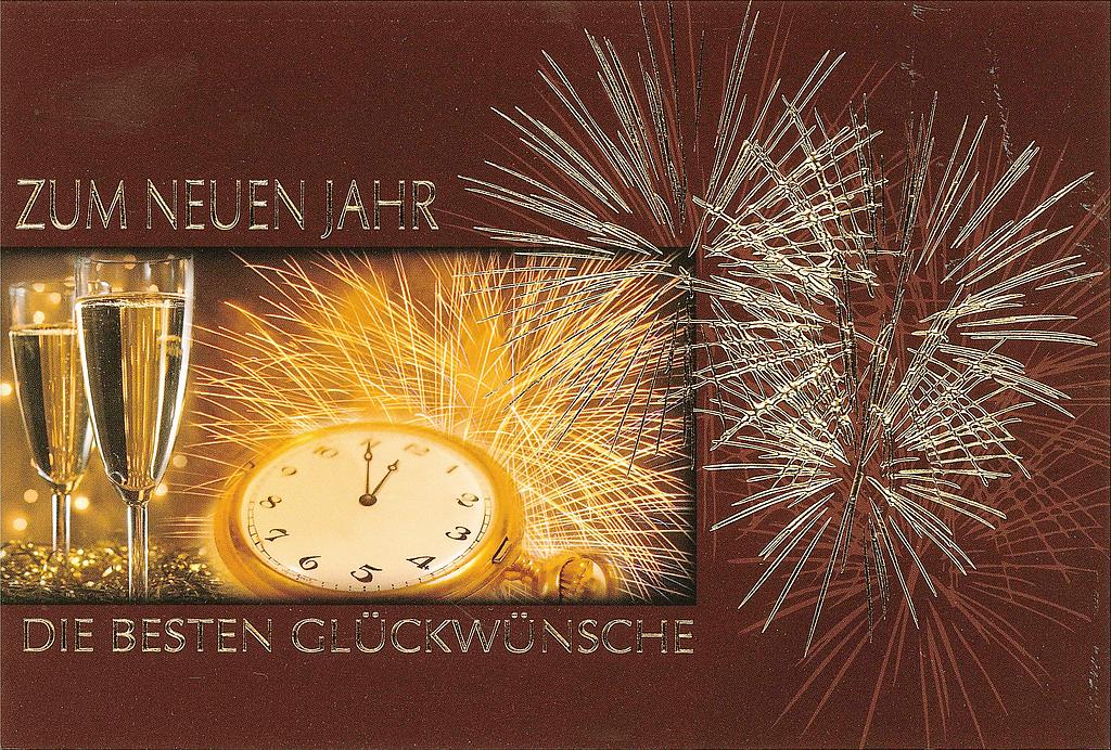[#NJ 99-573] Karte Neujahr m.Vergoldung => Fr.1.- ab 100 Stk kumulierbar!