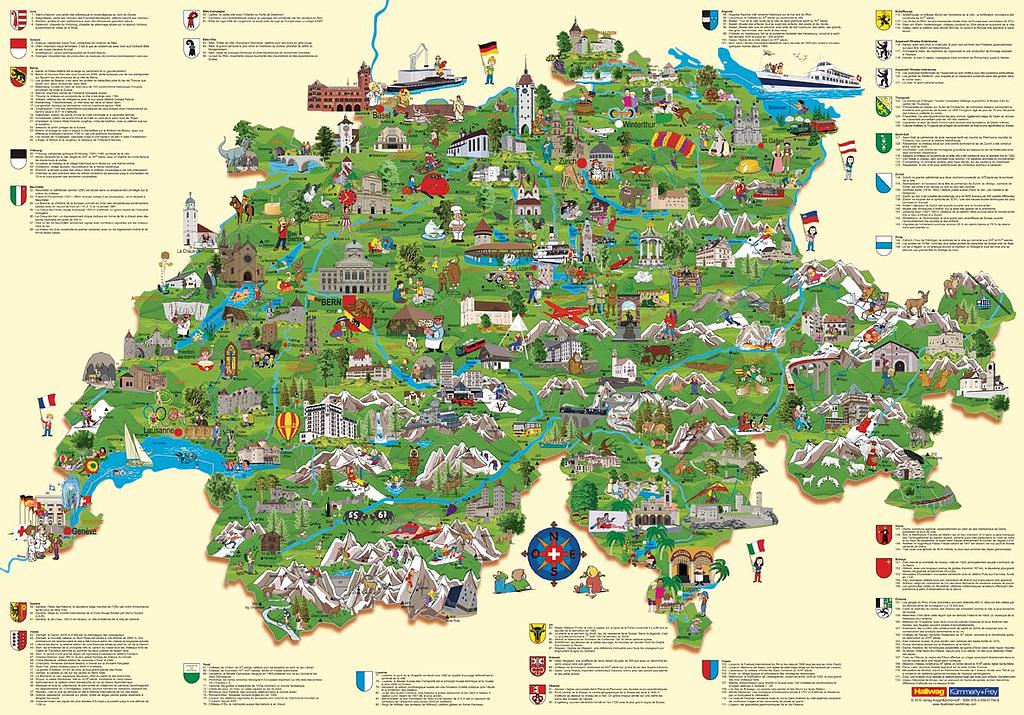 [BZ8564141] Poster en français (Carte Suisse pour enfants)