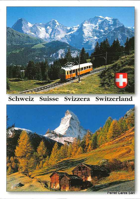 [CP 206643] Postcards 00493 Eiger, Mönch, Jungfrau