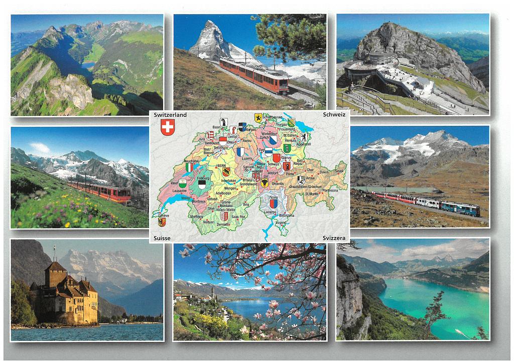 [CP 206641] Postcards 00495 Suisse, divers lieux*