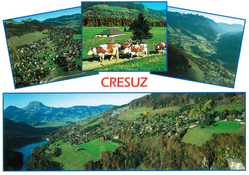 [CP 205996] Postcards 03652 Crésuz lac de Montsalvens