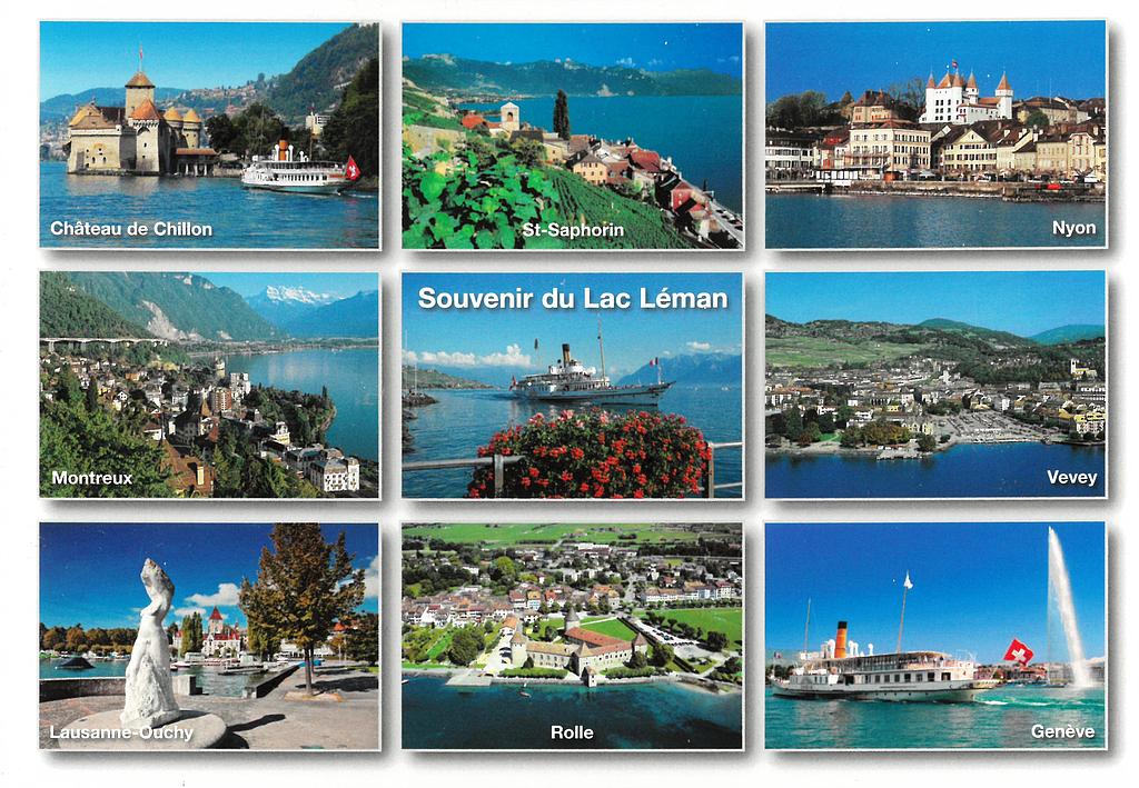 [CP 203223] Postcards 09972 "Souvenir du Lac Léman"
