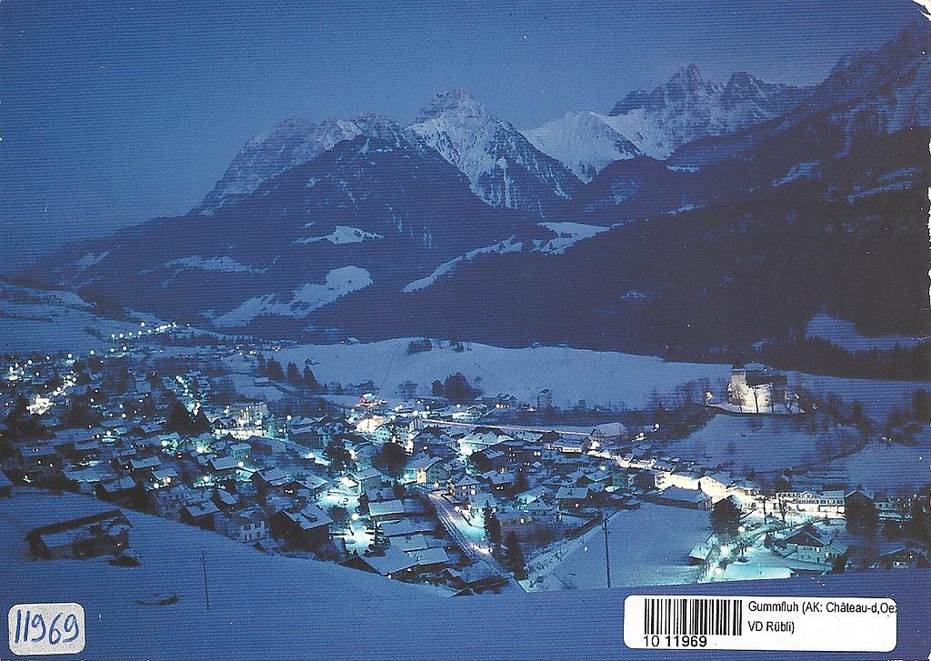 [CP 203637] Postcards 11969 w Château-d'Oex