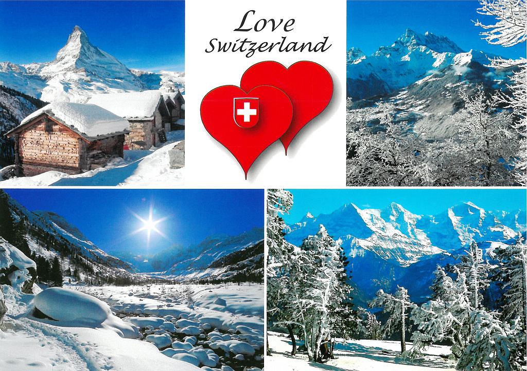 [CP 206732] Postcards 15310 w I Love Switzerland