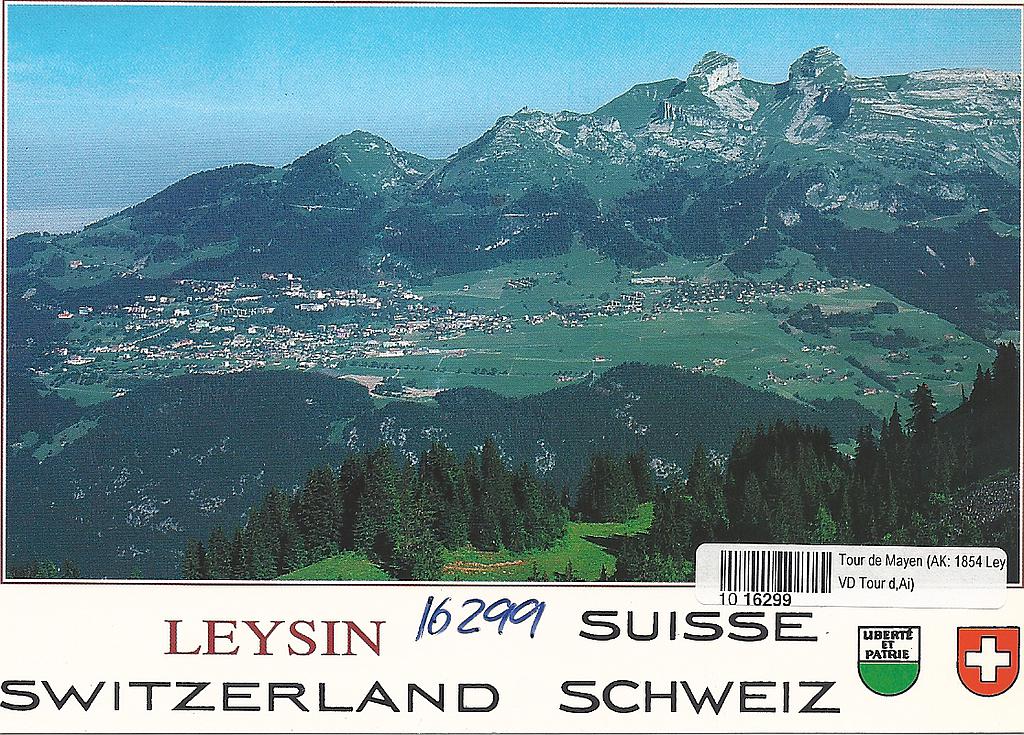 [CP 203406] Postcards 16299 Leysin-Tour d'Aï