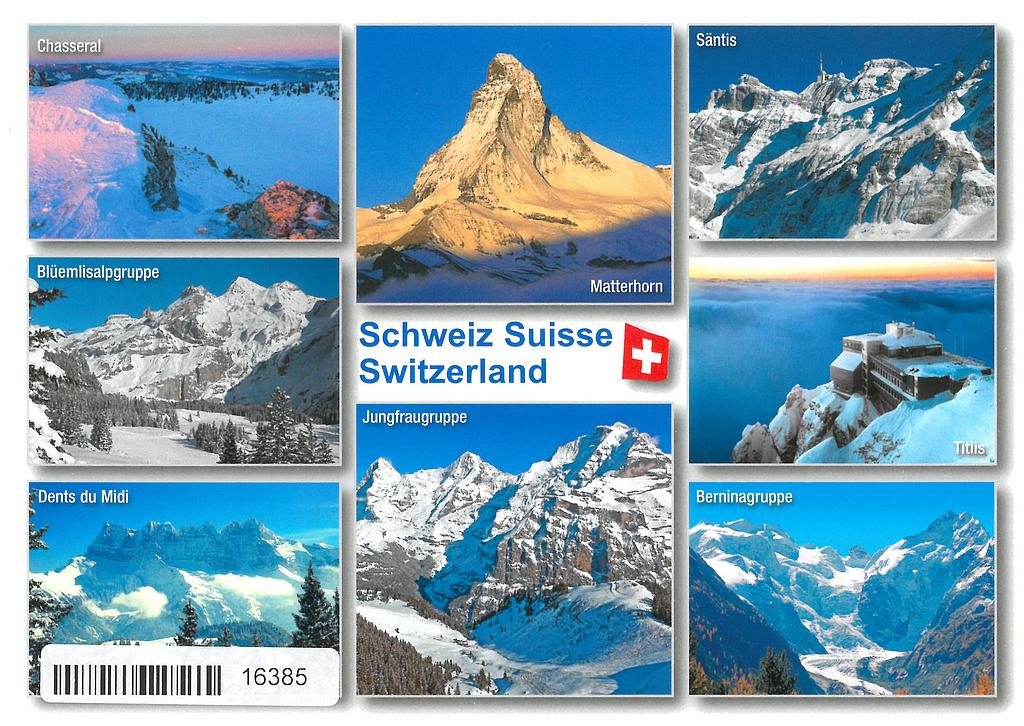 [CP 206724] Postcards 16385 Swiss montains