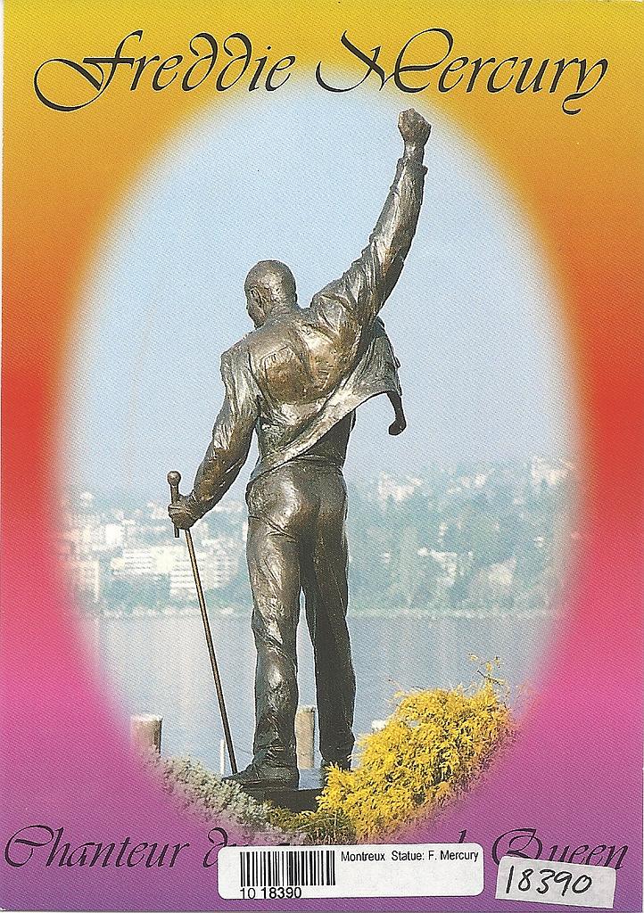 [CP 203566] Postcards 18390 Montreux - Statue Freddie Mercury