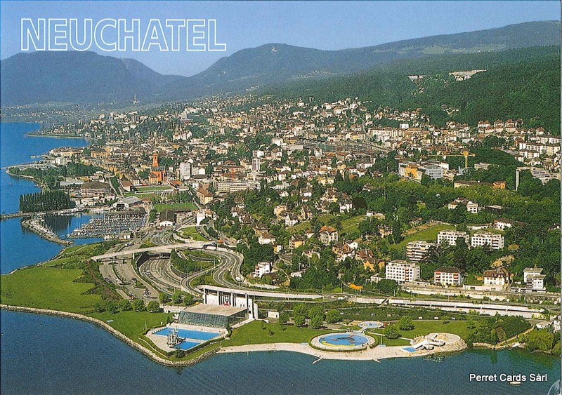 [CP 209435] Postcards 20271 Neuchâtel, Piscine du Nid-du-Crô